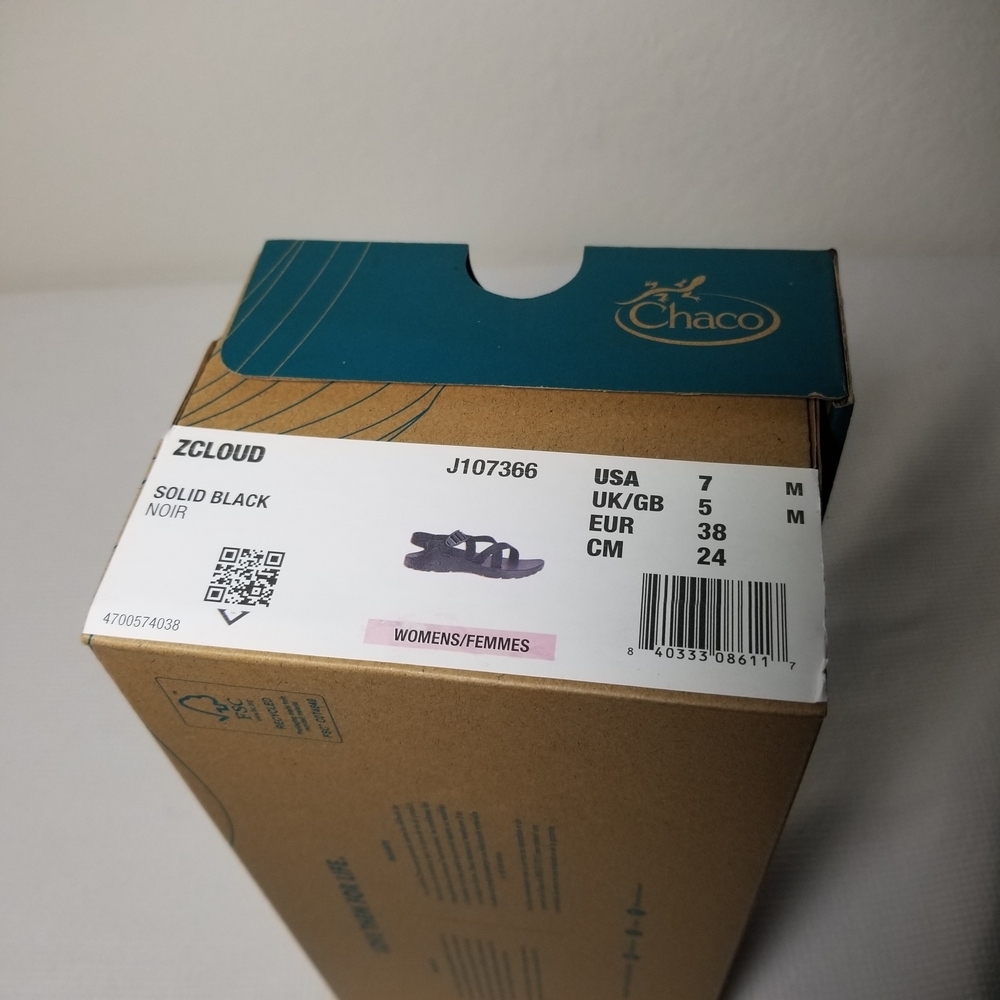 NWT Chaco Black Sandals - Picture 3 of 3